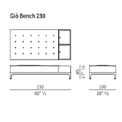 Bench 230 cm