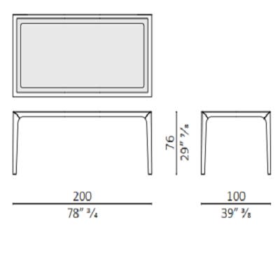 200x100 cm