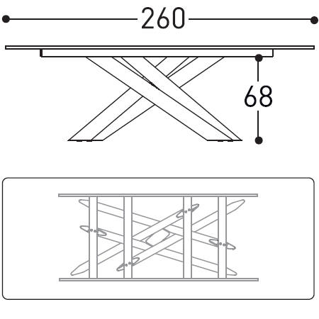 260x120cm