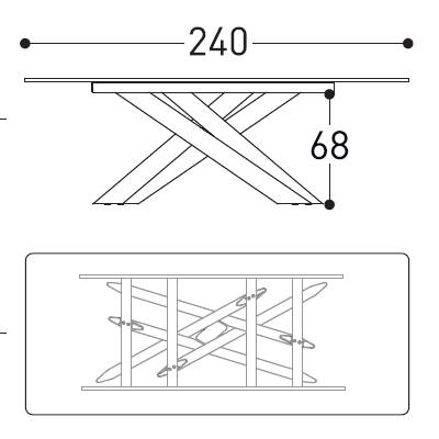 240x100cm