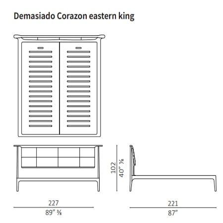 Demasiado Corazon Eastern King 227x221 cm