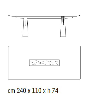 rectangular 240cm