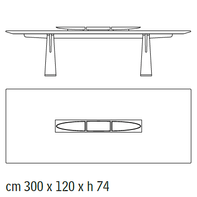 rectangular 300cm tray