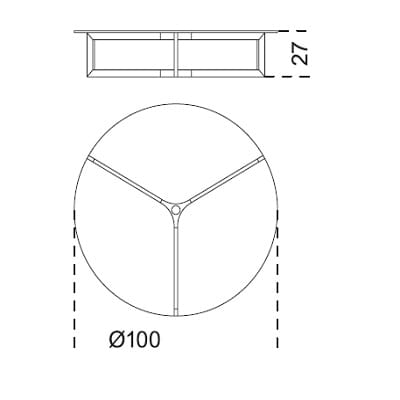 Ø 100 x 27h