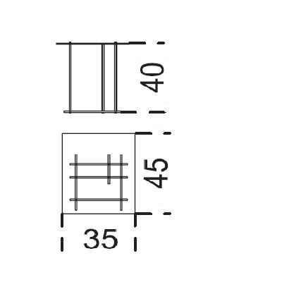 35 x 45 x 40h