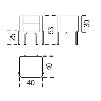 B 40 x 40 x 54