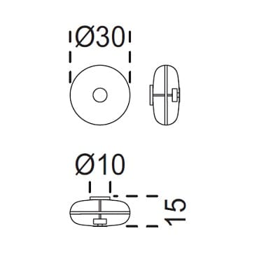 Ø30x15 cm