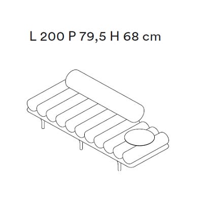 Tacchini Five to Nine Day Bed | Deplain.com