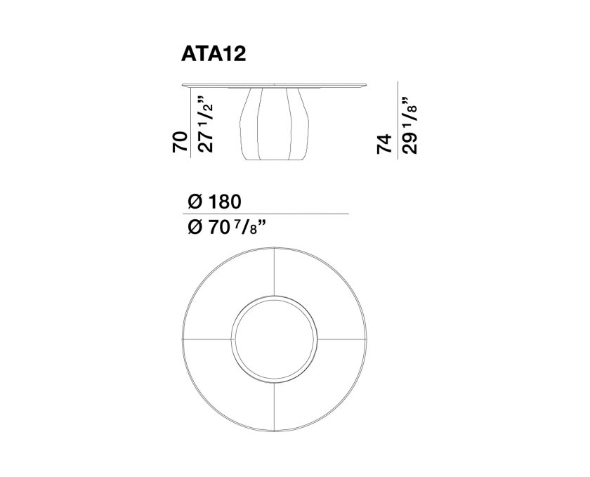 180cm with Lazy Susan