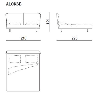 Bed for mattress King Size