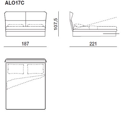 Bed for mattress 170x200 cm with BOX