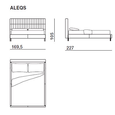 Bed for mattress Queen Size 
