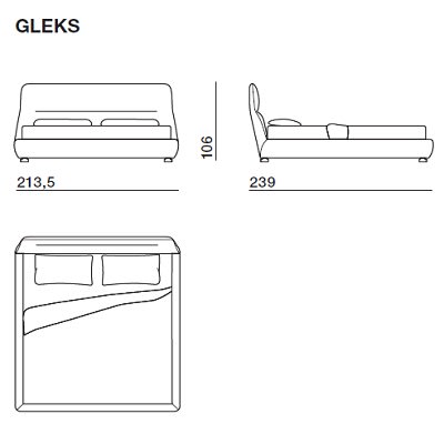 Bed for mattress King Size 