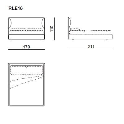 Bed for mattress 160x200 cm