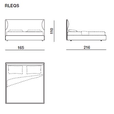 Bed for mattress Qeen Size