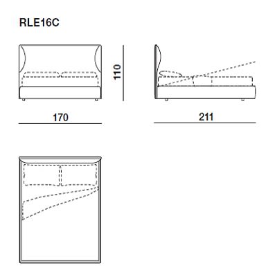 Bed for mattress 160x200 WITH BOX