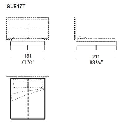 Bed for mattress 170x200 cm