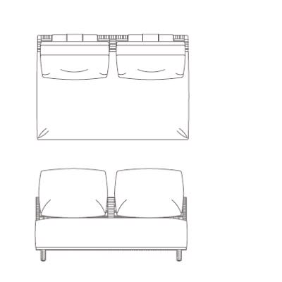 Two seater - 2 cushion