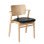 Frame: birch, clear lacquer Seat: leather upholstery, sorensen prestige black Back: birch, clear lacquer - +$284.26