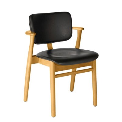 Frame: birch, honey stain Seat and back: leather upholstery, sorensen prestige black - +$382.62