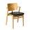 Frame: birch, honey stain Seat: leather upholstery, sorensen prestige black Back: birch, honey stain - +$196.71