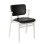 Frame: birch, white lacquer Seat and back: leather upholstery, sorensen prestige black - +$382.62