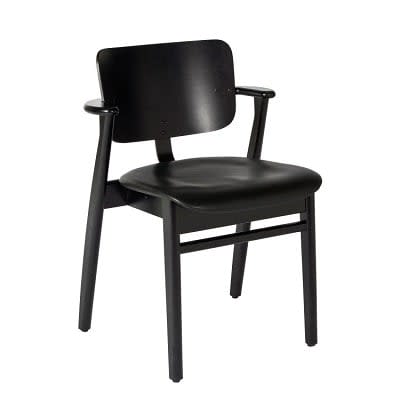 Frame: birch, black stain Seat: leather upholstery, sorensen prestige black Back: birch, black stain - +$382.62