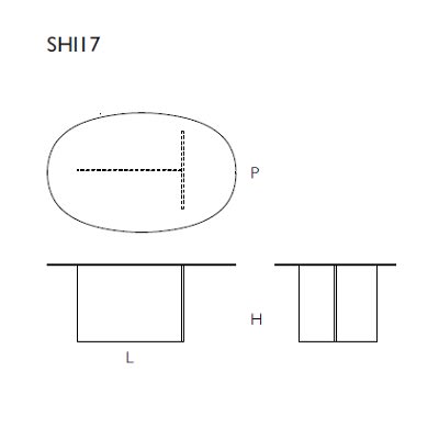 SHI17 180x115x73H cm