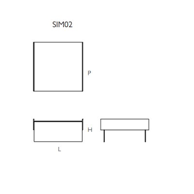 Sim02 - 90x92x42 cm