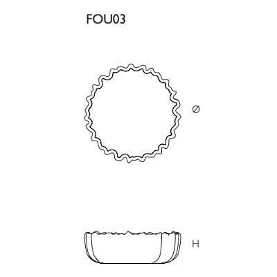 FOU03 - Ø65x21 cm