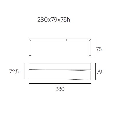 2 Boards - 280 cm