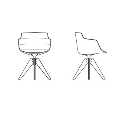 4 Legs VN Steel ( with armrests)