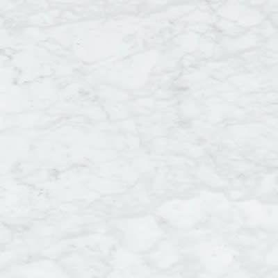 Glossy White Carrara marble top + Glossy white laquered base