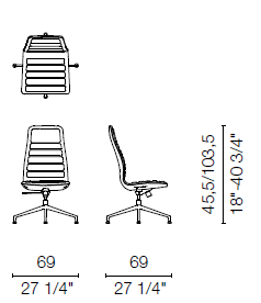LS4 (Base armchair 4 spokes)