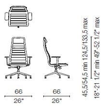 LS 55 CB (Base chair 5 spokes with armrests)