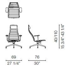 LSX1CB (Armchair with armrests)