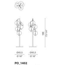 PO1402 (Cluster lamp with 5 diffusers)