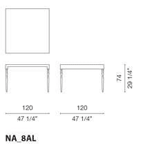 NA8AL (Alluminium legs table) - +$130.63