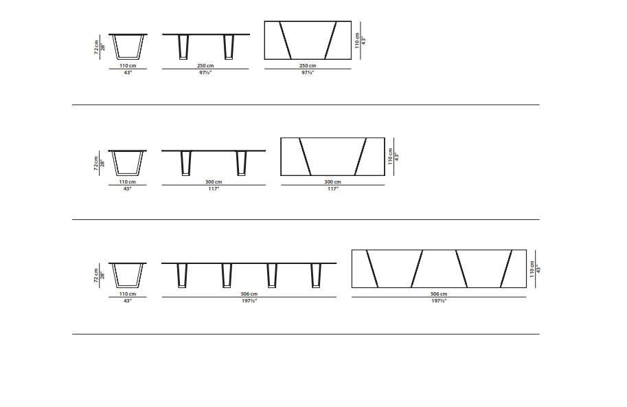 baxter pangea table dimensions