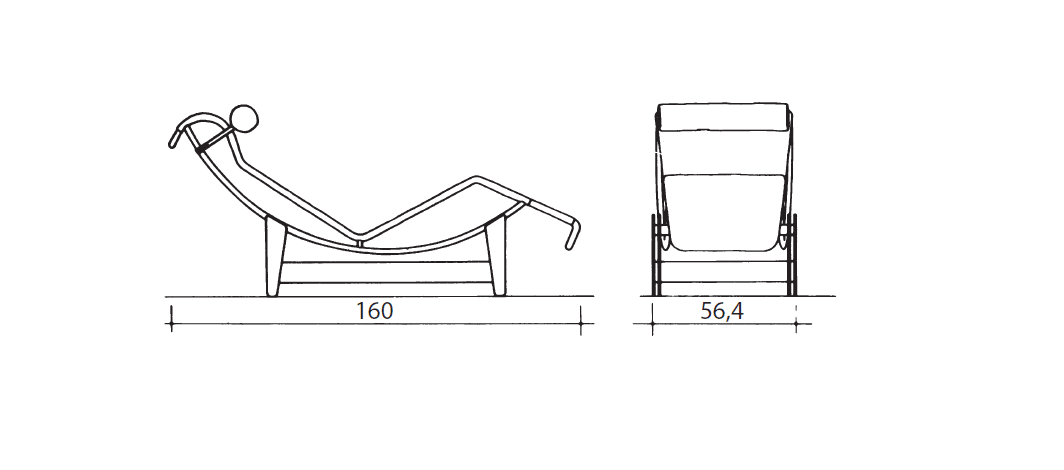 Cassina-LC4-chaise-longue-size