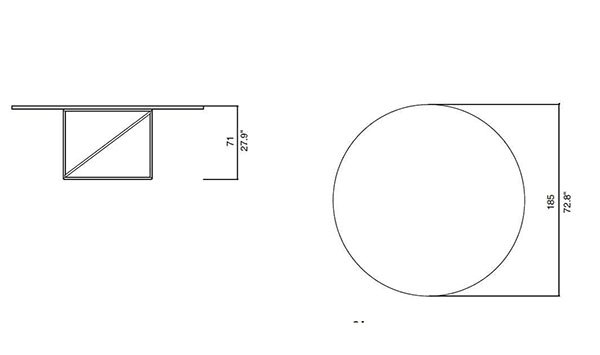 cassina lc15 table de conference dimensions