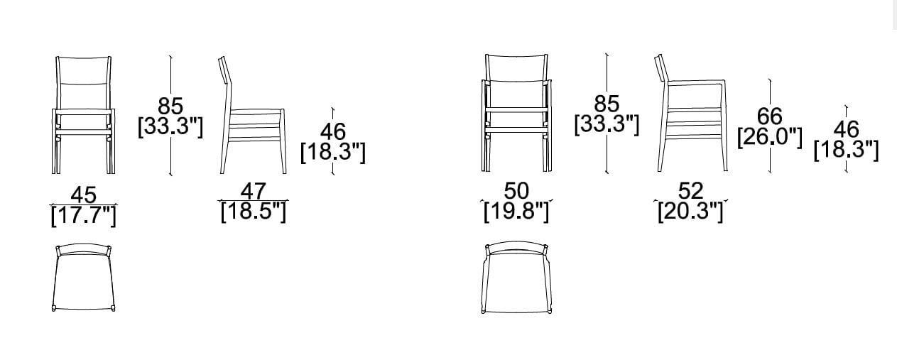 cassina-pro-leggera-chair-size