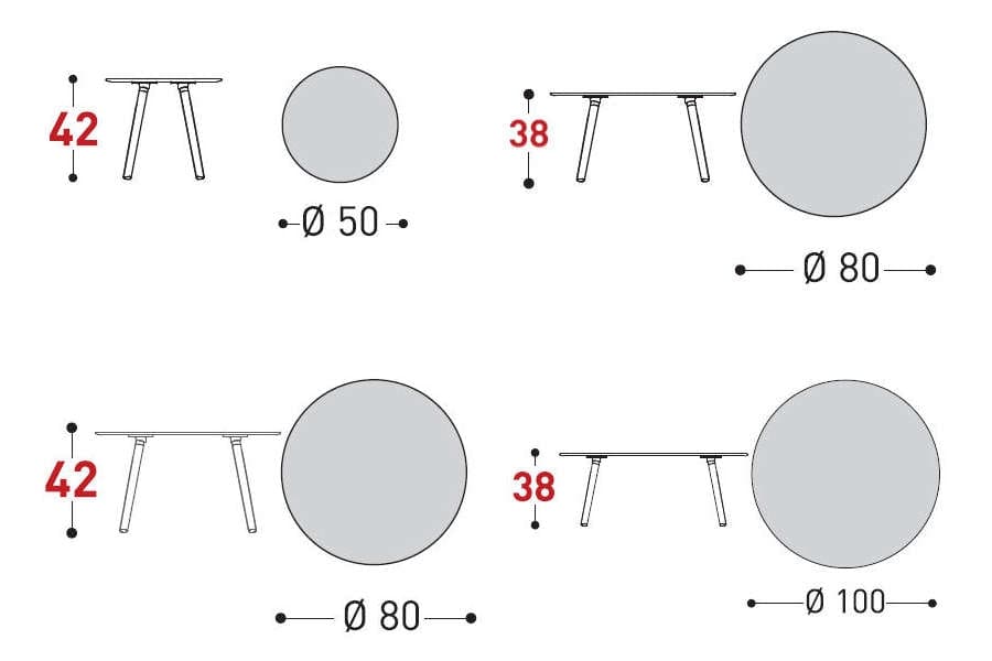 emma coffee tabel dimensions