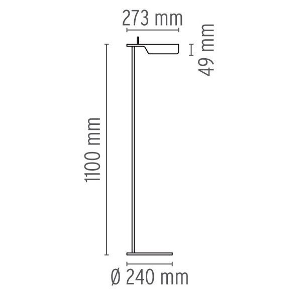 flos tab f dimensions