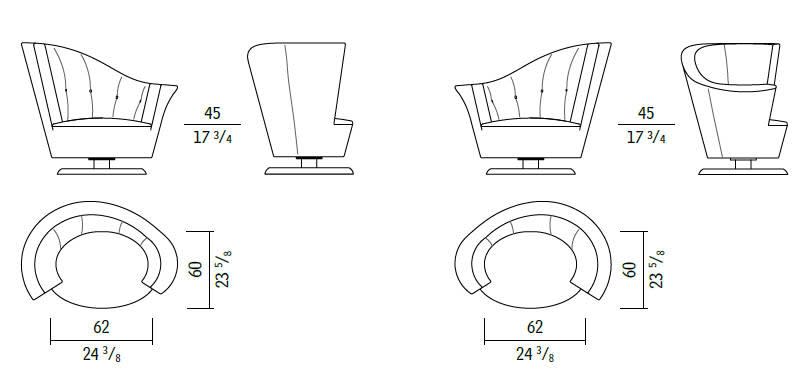 Giorgetti Arabella Dimensions