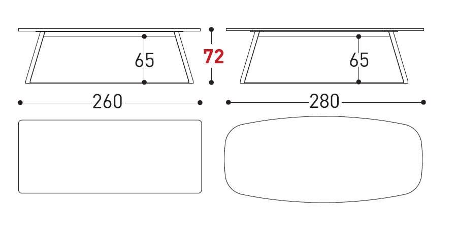 kolonaki table dimensions