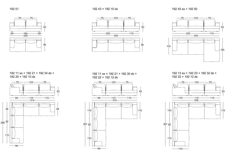 Miloe sofa size