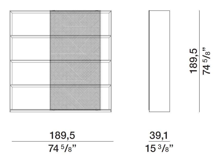 Molteni Ava dimensions