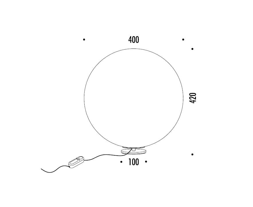 moon t lamp dimensions