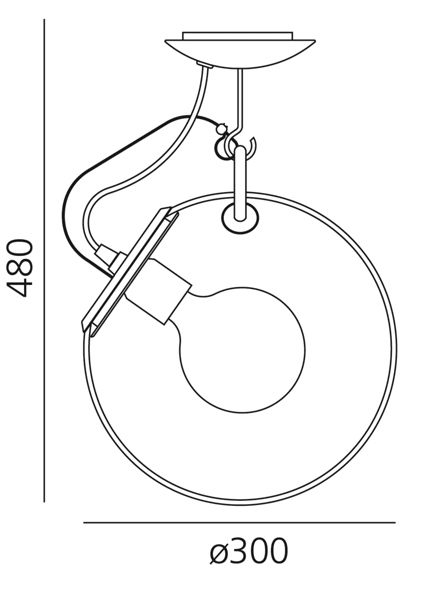 Artemide LAMPADA DA PARETE MICONOS